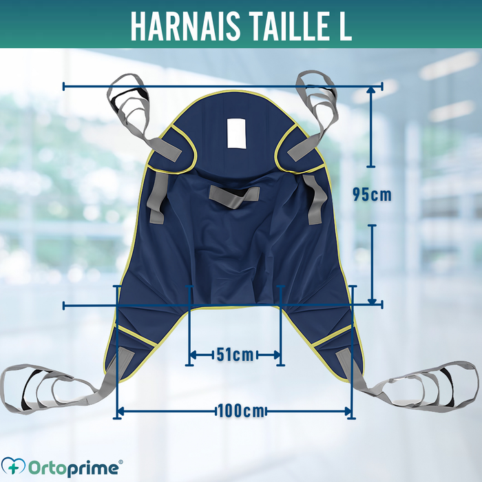 Grue Robuste pour Patients avec Harnais 2 Tailles