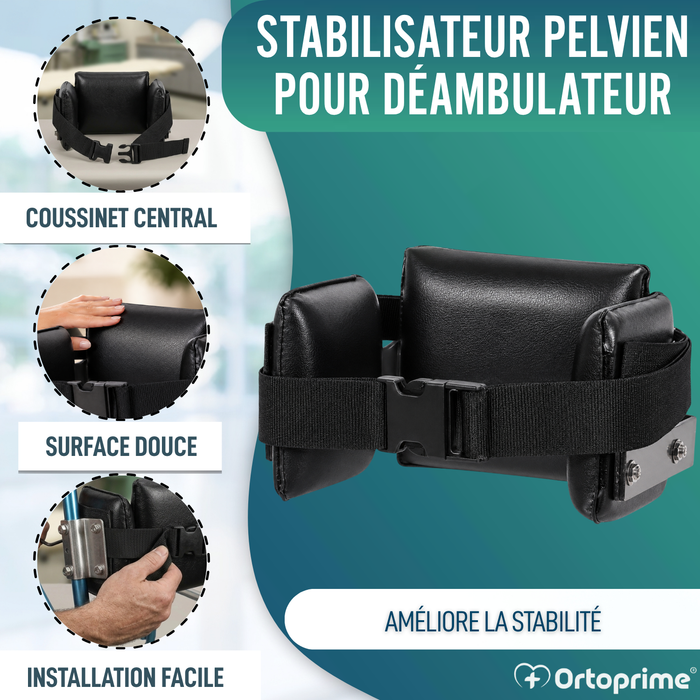 Support Pelvien pour Déambulateur | Stabilisateur Hanche
