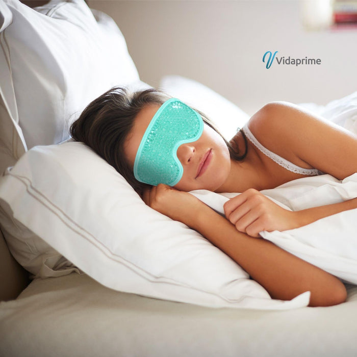 Masque de Gel Froid et Chaud avec Bande Ajustable pour les Yeux