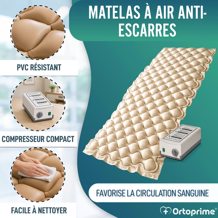 Matelas anti-escarres avec compresseur CONFORT CARE
