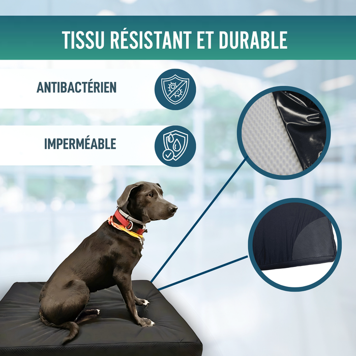 Matelas Viscoélastique Chiens Housse Imperméable | 4 Tailles