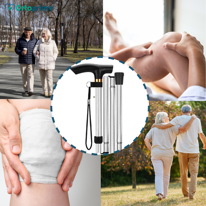 Bâton Orthopédique pour Marcher Extensible | Argenté