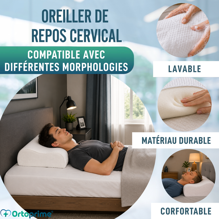 Coussin Cervical en Mousse à Mémoire de Forme | Soutien Efficace