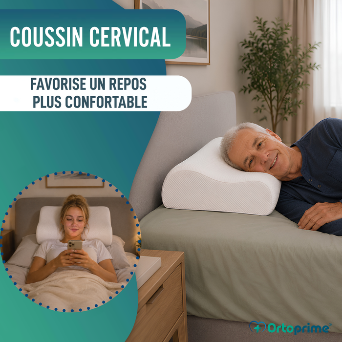 Coussin Cervical en Mousse à Mémoire de Forme | Soutien Efficace