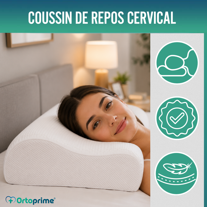 Coussin Cervical en Mousse à Mémoire de Forme | Soutien Efficace