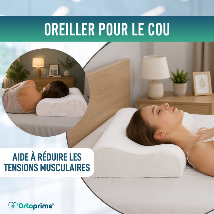 Coussin Cervical en Mousse à Mémoire de Forme | Soutien Efficace