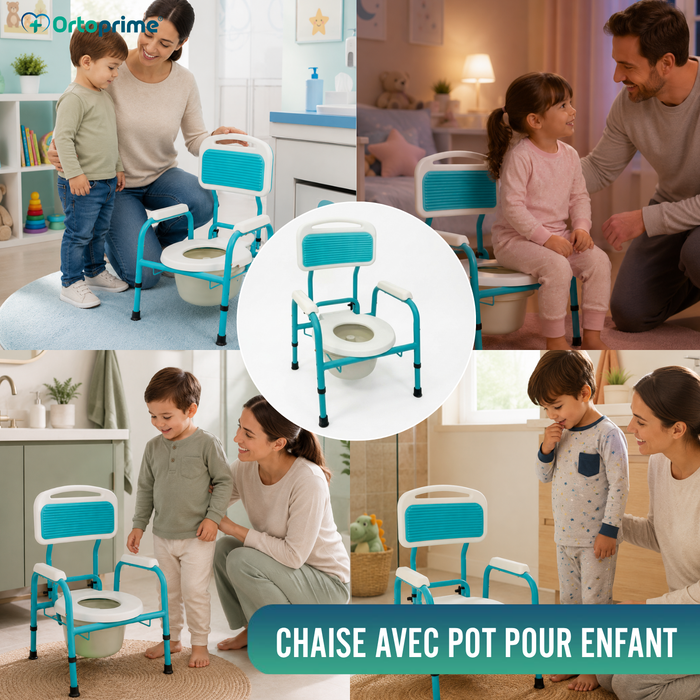Chaise WC Enfant avec Réducteur | Hauteur Réglable
