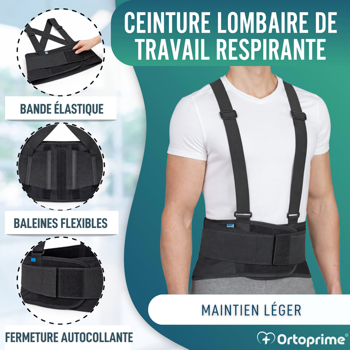 Ceinture Lombo-Sacrée de Travail | Orthèse Réglable