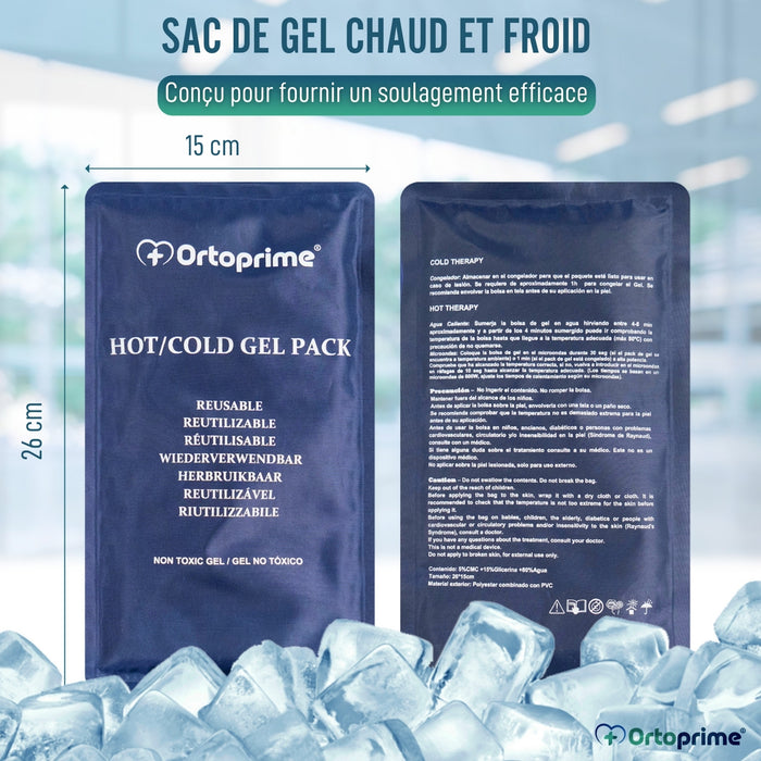 Compresse Gel Réutilisables Froid et Chaud | Pack X2