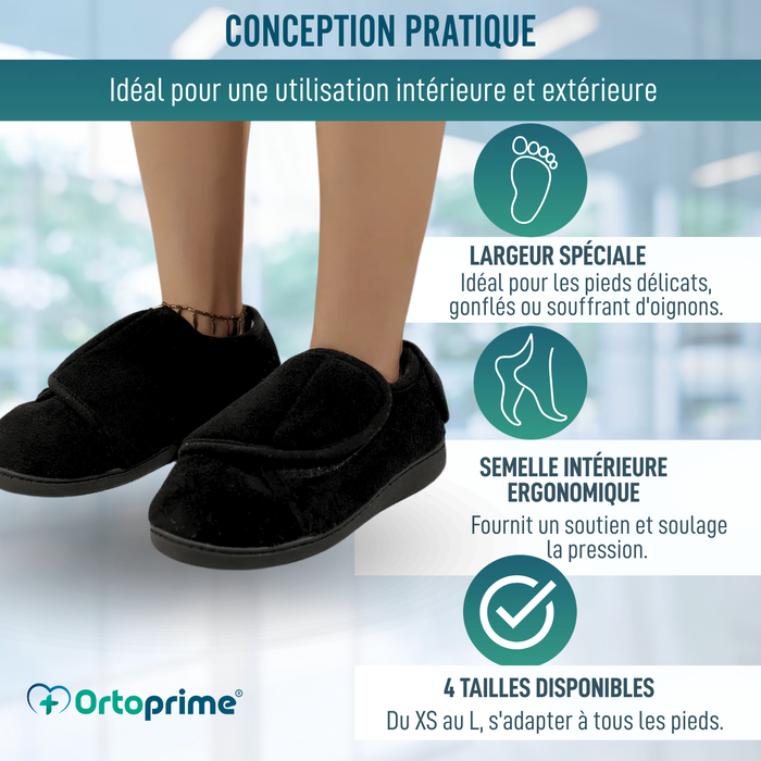 Chaussures pour Pieds Larges Unisexes | Chaussure Large Fourrure