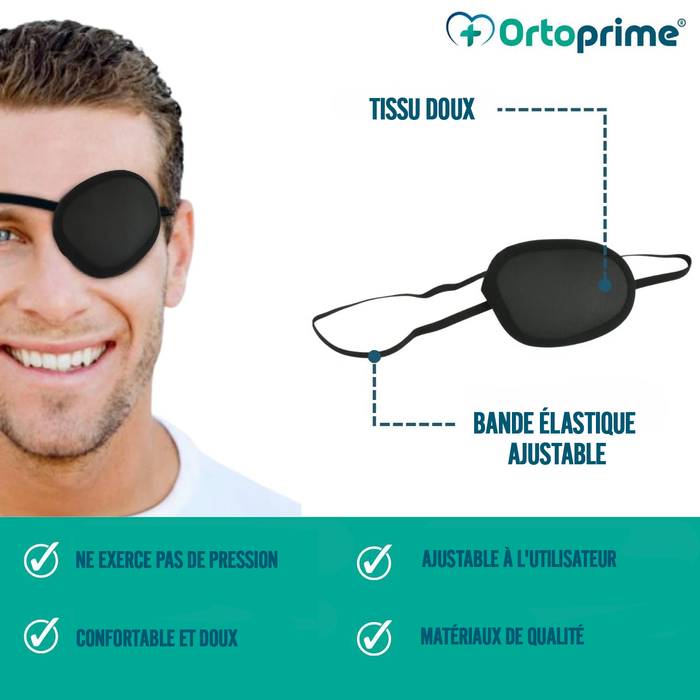 Patchs pour les Yeux avec Bande Réglable | Pack de deux Unités