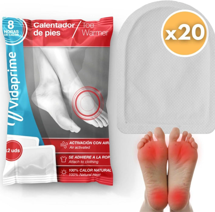 Patchs Chauffants pour Pieds Instantanés | Lot de 20 u