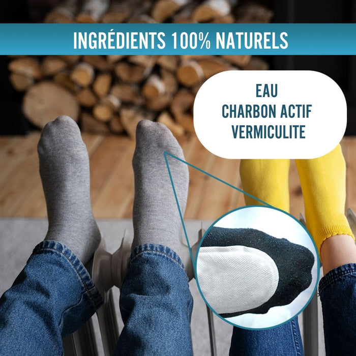 Patchs Chauffants pour Pieds Instantanés | Lot de 20 u