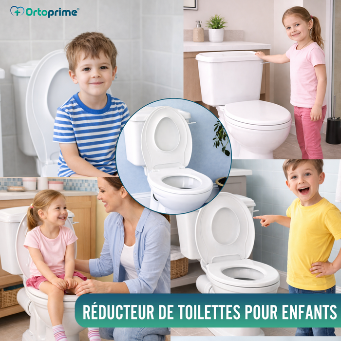 Réducteur WC Enfant avec Couvercle | Adaptateur Toilettes