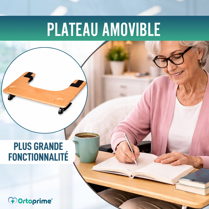 Tablette pour Fauteuil Roulant | Plateau Porte-Gobelet