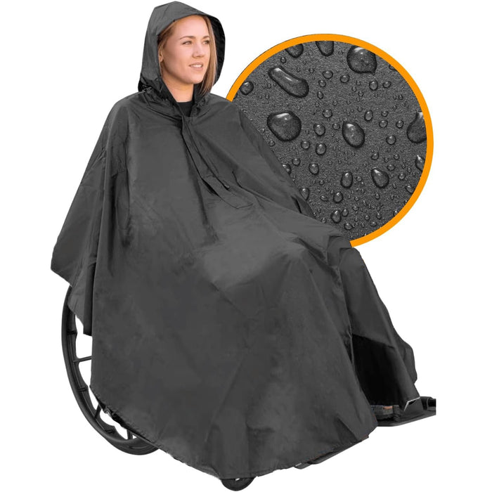 Imperméable avec Fermeture Éclair pour Fauteuil Roulant