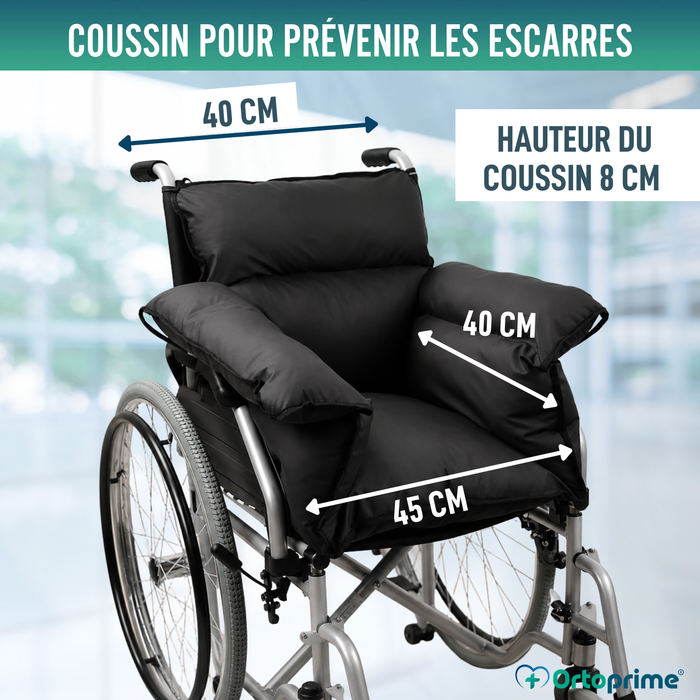 Protège-coussin anti-escarres pour fauteuil roulant et fauteuil relaxant