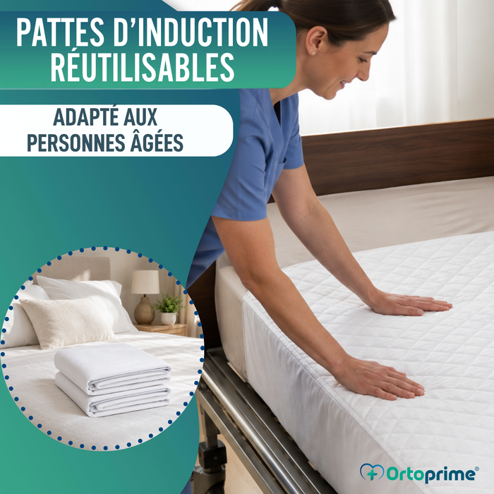 PACK de 2 Alèses Ultra Absorbantes pour Lit 135 cm - 4,65 Litres/m2