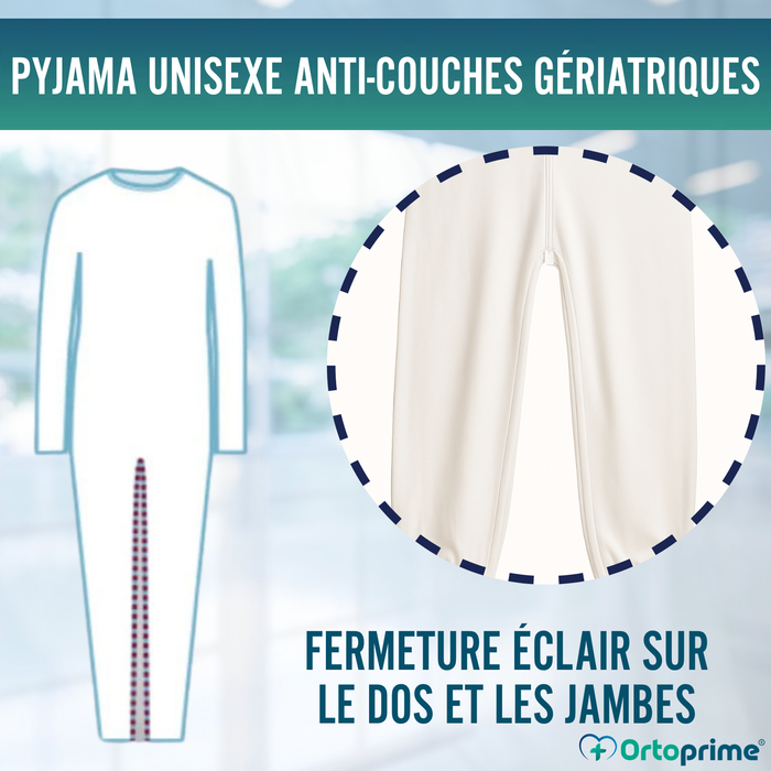 Pyjama Anti-fuite Légère Manches Longues| Double zip Unisexe