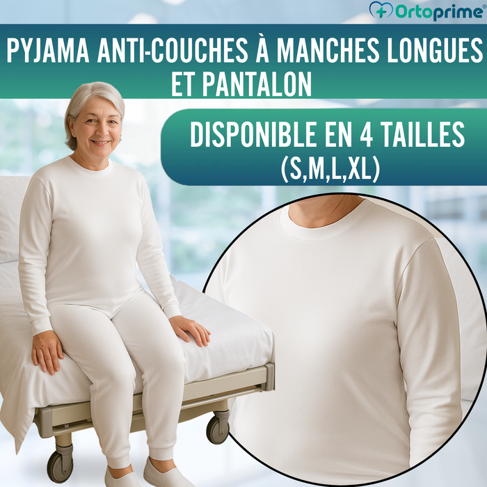 Pyjama Anti-fuite Légère Manches Longues| Double zip Unisexe