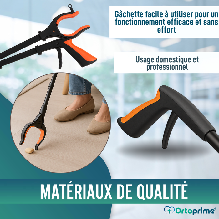 Pince Ramasse-Objets avec Aimant et LED | Pliable
