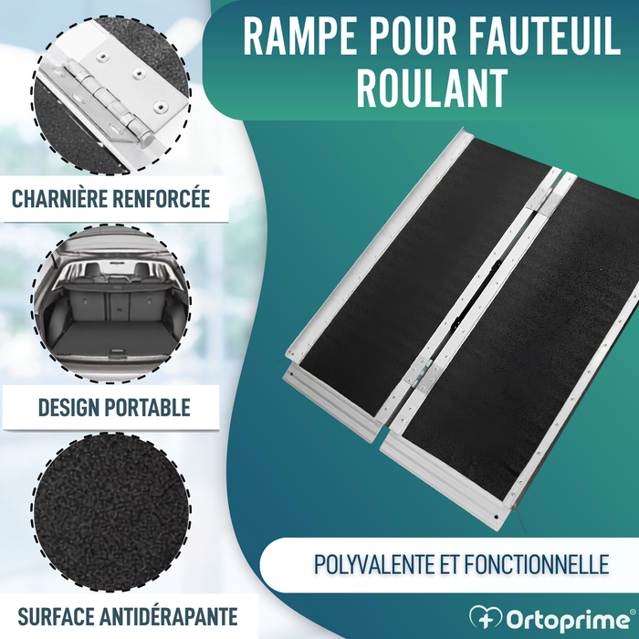Rampe pour Fauteuil Roulant Pliable Salvaescaleras Portable