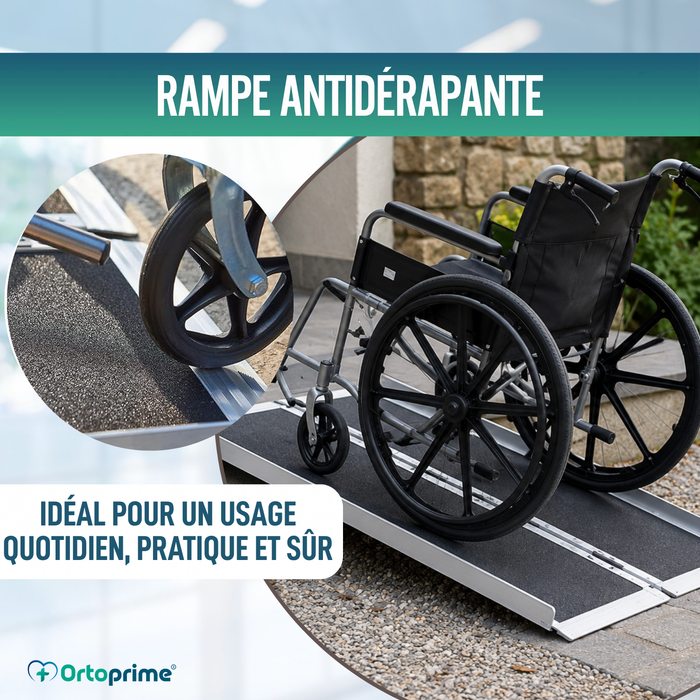 Rampe pour Fauteuil Roulant Pliable Salvaescaleras Portable