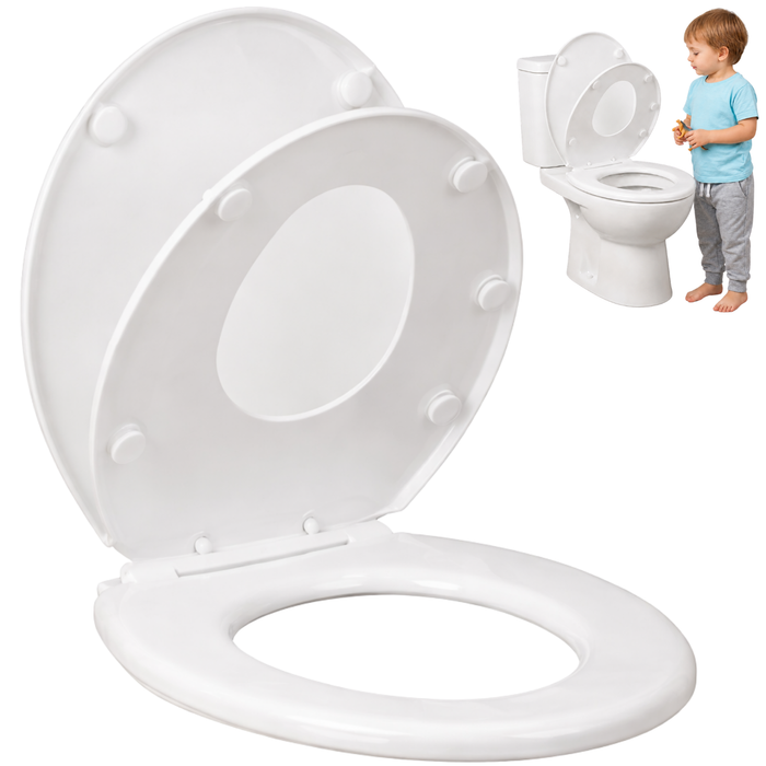 Réducteur WC Enfant avec Couvercle | Adaptateur Toilettes