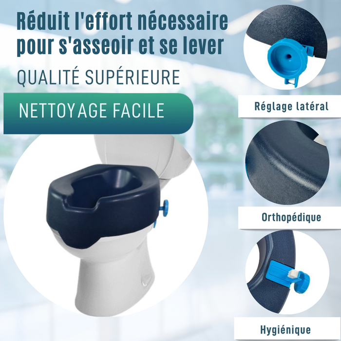 Élévateur WC 10 cm Doux | Rehausseur WC Adultes