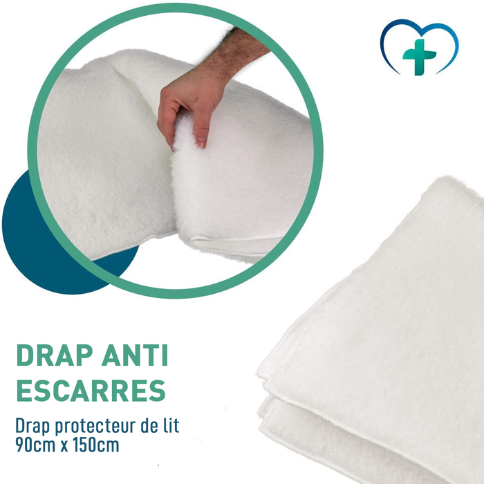 Draps anti-escarres doux 90 x 150 cm