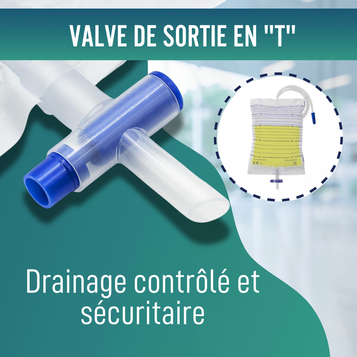 Sacs à Urine 2L Homme et Femme | Pack de 25 Unités