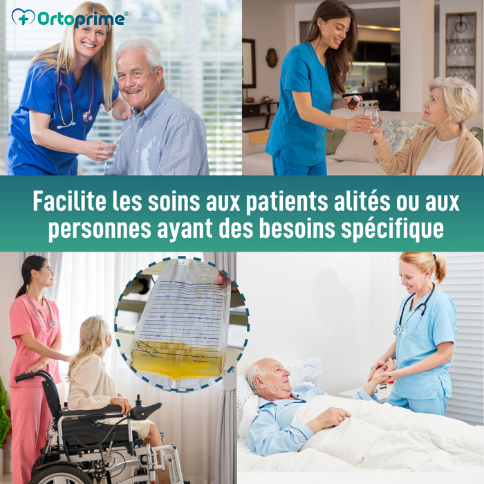 Sacs à Urine 2L Homme et Femme | Pack de 25 Unités
