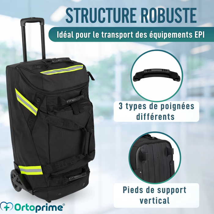 Sac Trolley Professionnel de Pompier à Roulettes EPI