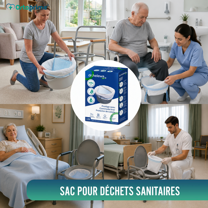 Sacs Jetables pour WC Absorbants | Lot de 20