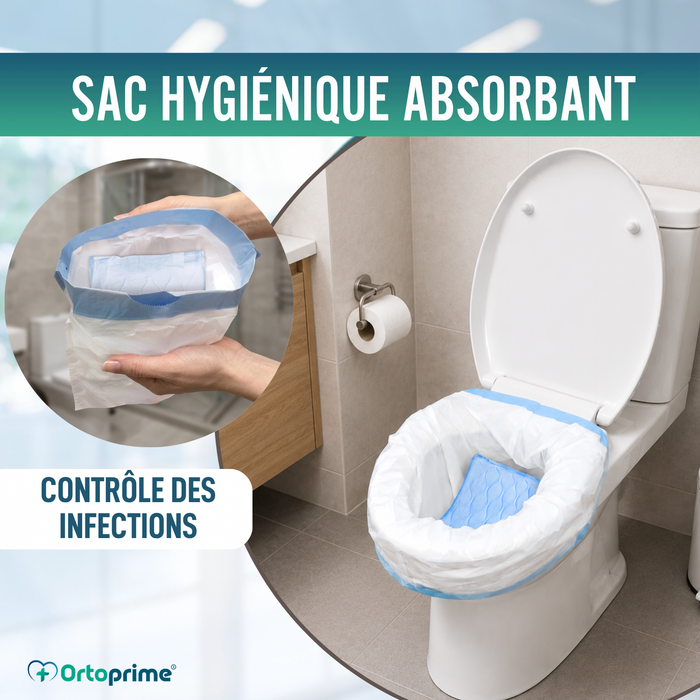 Sacs Hygiéniques Jetables pour WC | 20 Unités