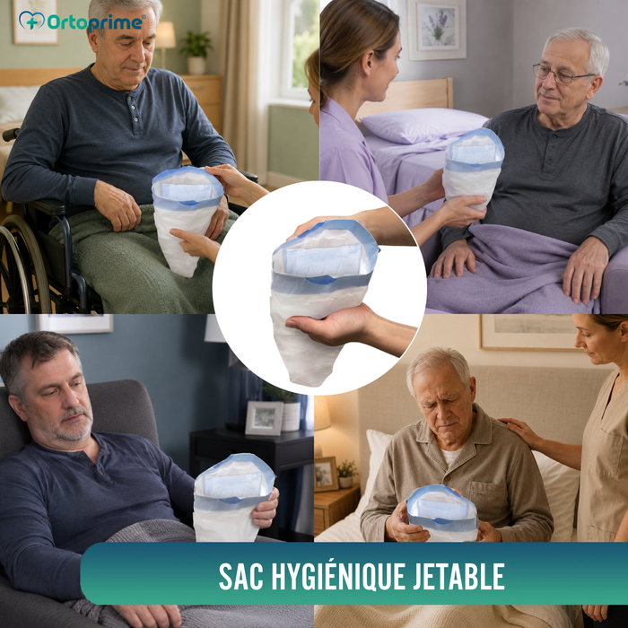 Sacs Hygiéniques Jetables pour Urinoirs Masculins 600 ml