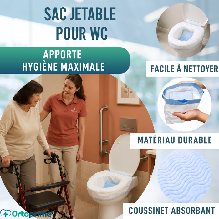 Sacs Hygiéniques Jetables pour WC | 20 Unités
