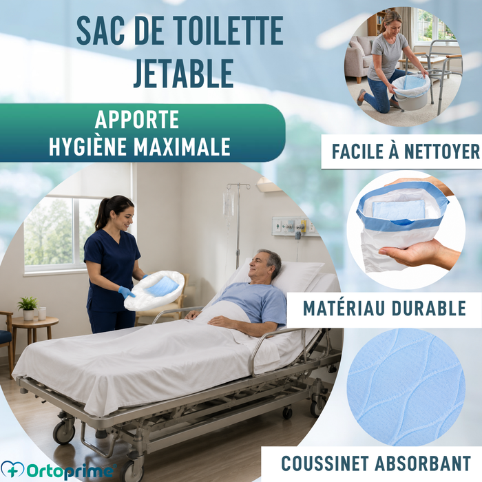 Sacs Jetables pour WC Absorbants | Lot de 20