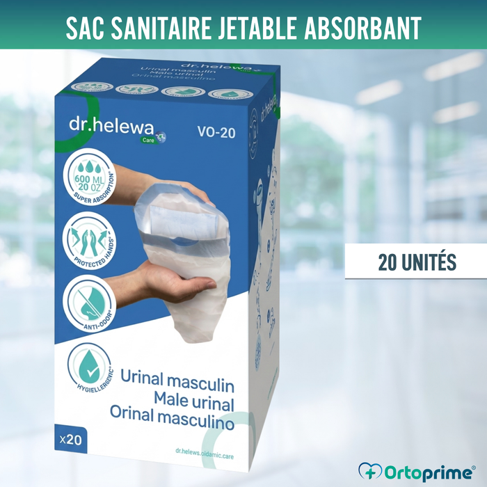 Sacs Hygiéniques Jetables pour Urinoirs Masculins 600 ml