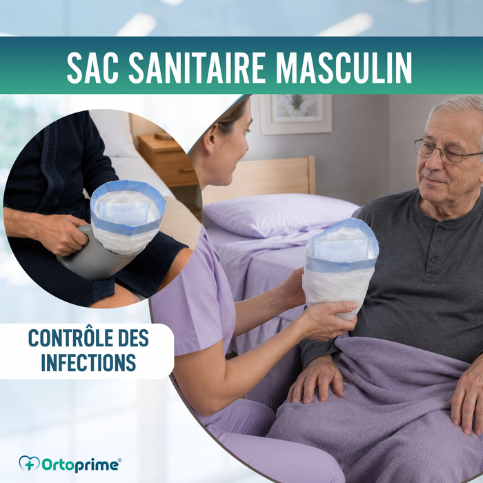 Sacs Hygiéniques Jetables pour Urinoirs Masculins 600 ml