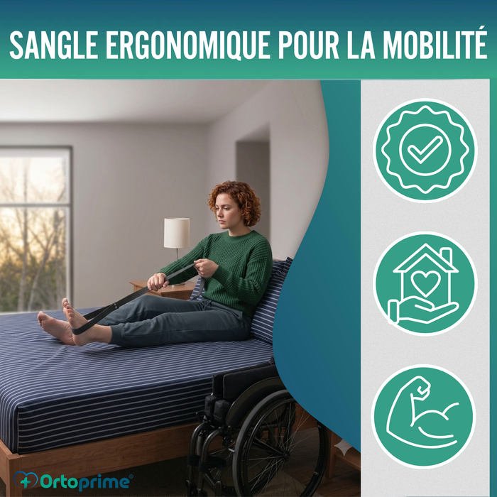 Sangle Lève-Jambe avec Boucle Rigide pour Mobilité