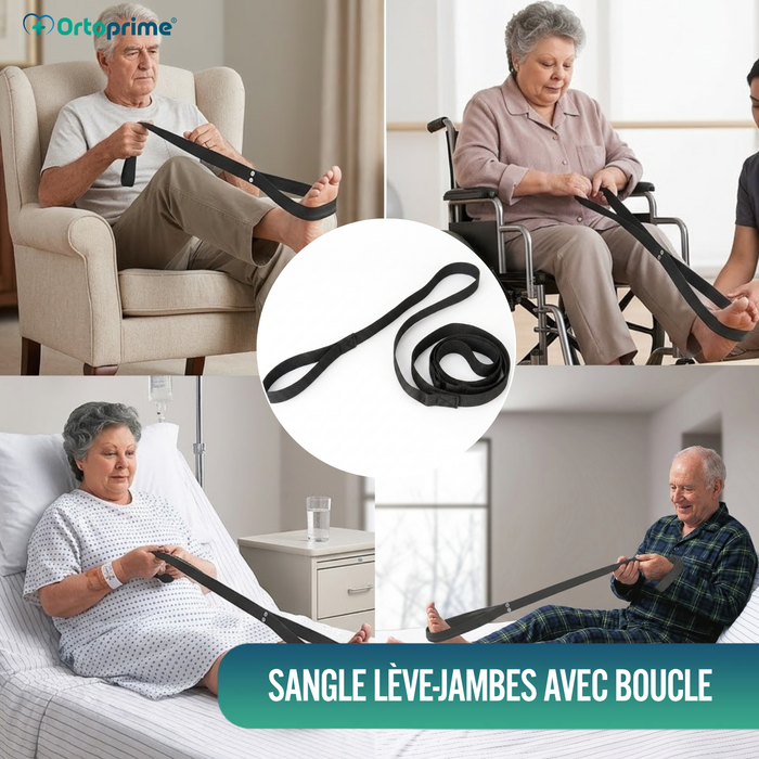Sangle Lève-Jambe avec Boucle Rigide pour Mobilité