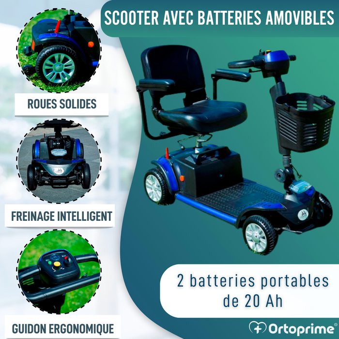 Scooter Électrique Compact et Pliable | 4 Roues