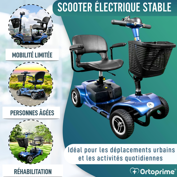 Scooter Démontrable pour Mobilité Réduite | 4 Roues