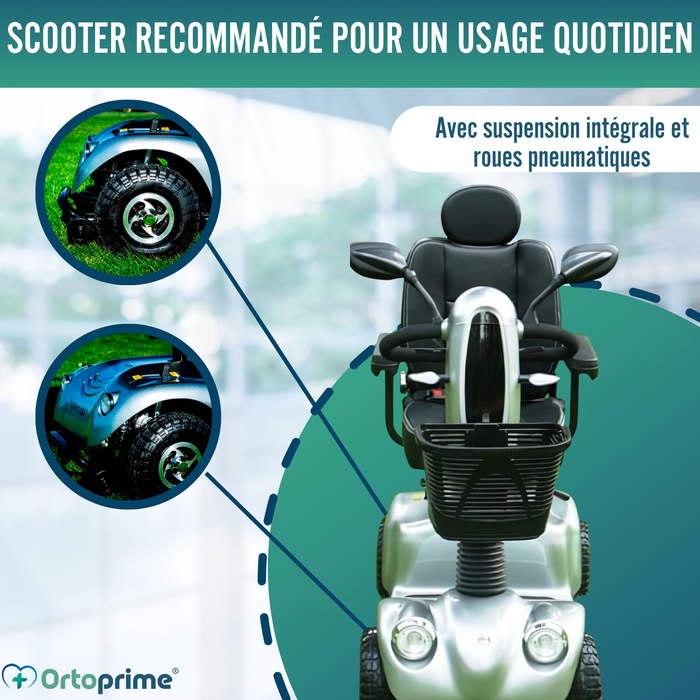 Scooter Électrique pour Adultes | Suspension Intégrale 4 Roues
