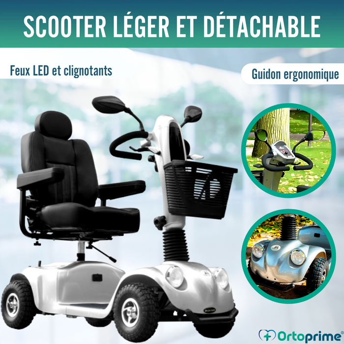 Scooter Électrique pour Adultes | Suspension Intégrale 4 Roues