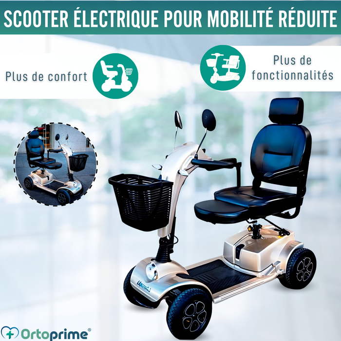 Scooter Électrique Haut de Gamme pour Adultes | 4 Roues
