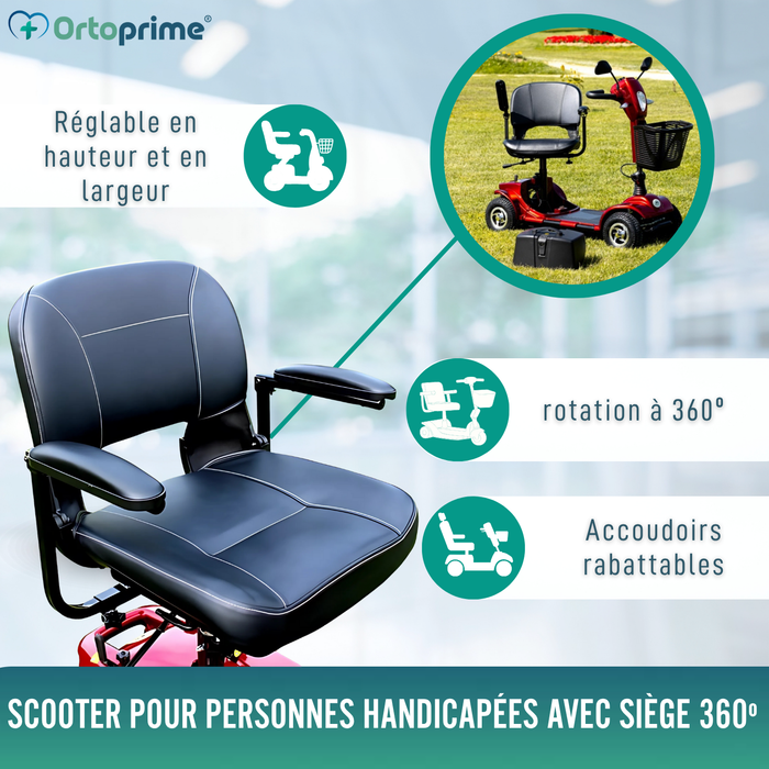 Scooter Mobilité Réduite Pliable | Suspension Intégrale