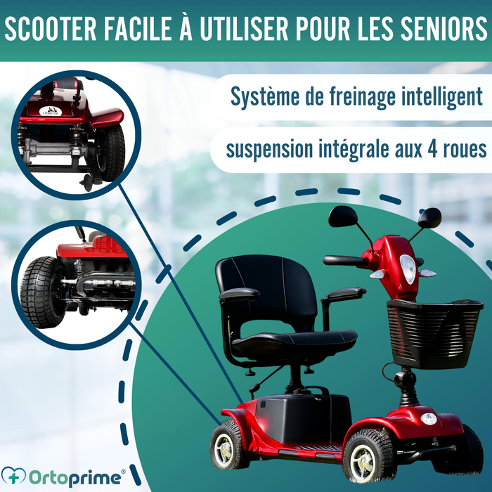 Scooter Mobilité Réduite Pliable | Suspension Intégrale
