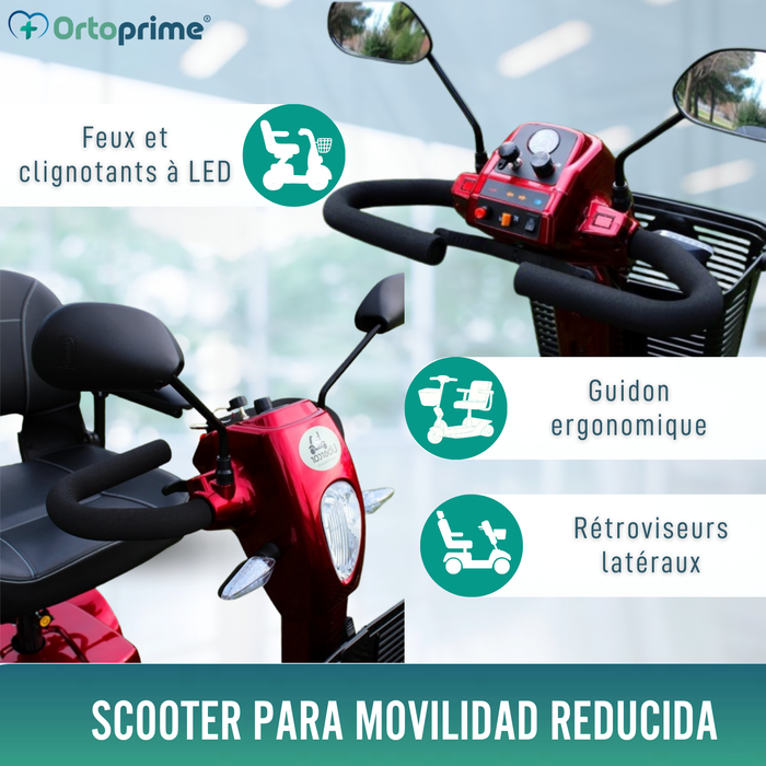 Scooter Électrique pour Handicapés | Double Amortissement